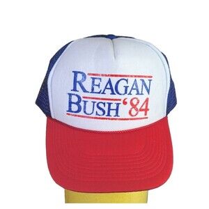 Reagan Bush 84 Retro Campaign Otto Collection Trucker Mesh Foam Hat Cap Election